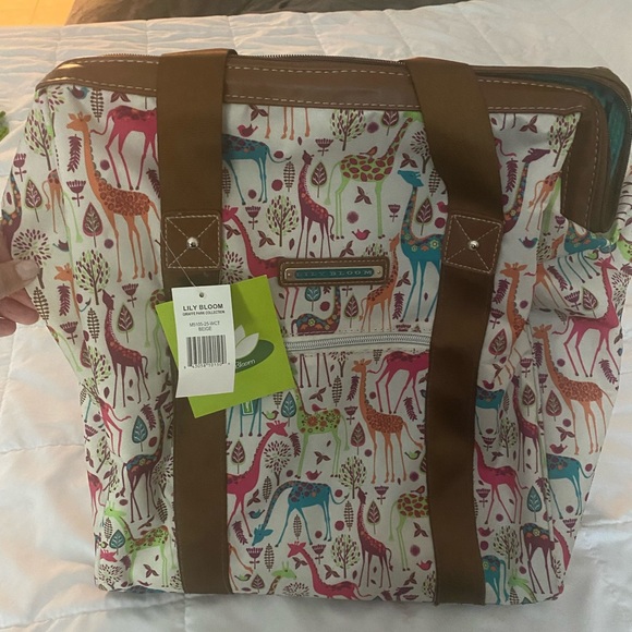 Lily Bloom Other Brand New Lily Bloom Rolling Bag Giraffe Print